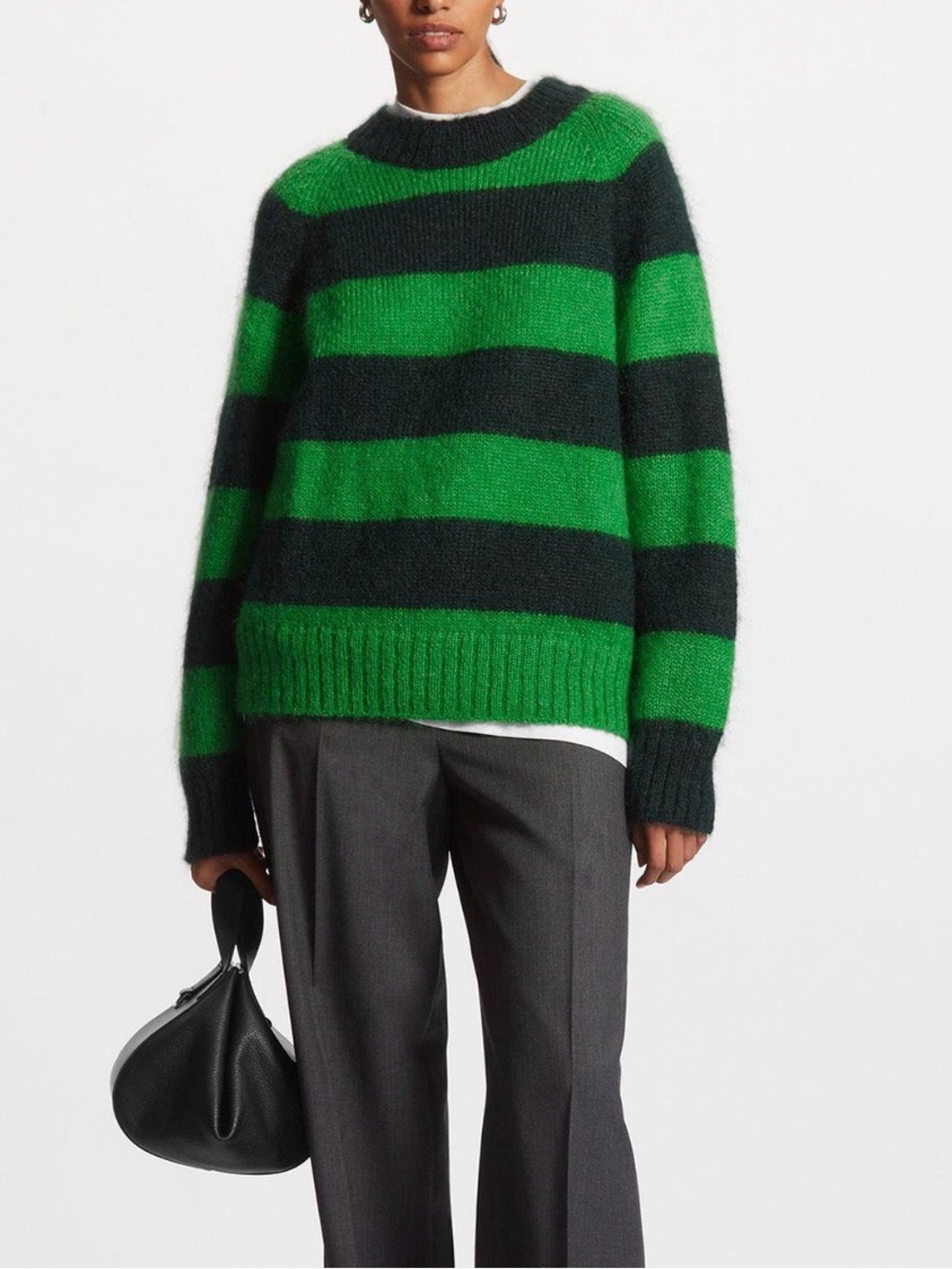 COS Mohair and Wool Rugby Stripe Sweater